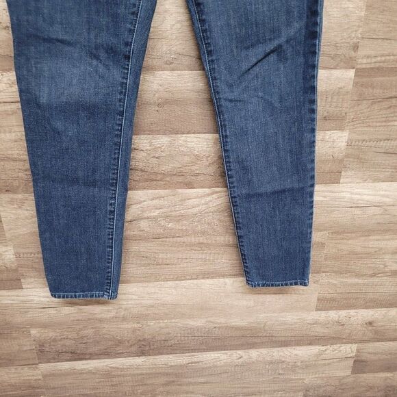 Gap Denim Mid Rise True Skinny‎ Jeans Super Slimming Blue Womens Size 28 - Picture 6 of 10